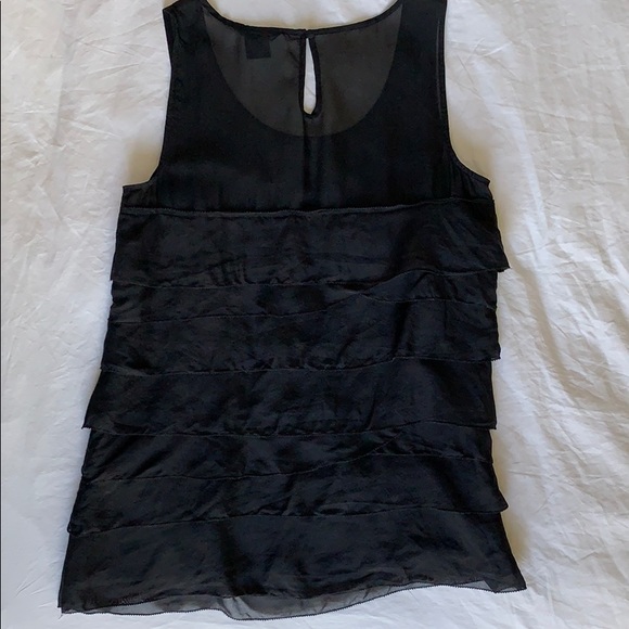 Club Monaco Tiered Ruffled Silk Top - Picture 2 of 9